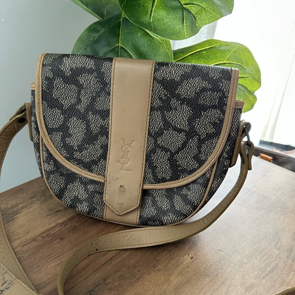 Yves Saint Laurent Textured  Crossbody Bag